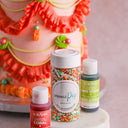Perfect Pipeable Swiss Meringue Buttercream with LorAnn's New Liquid Gel Food Colors in Coral and Lime Green (Recipe Included!)