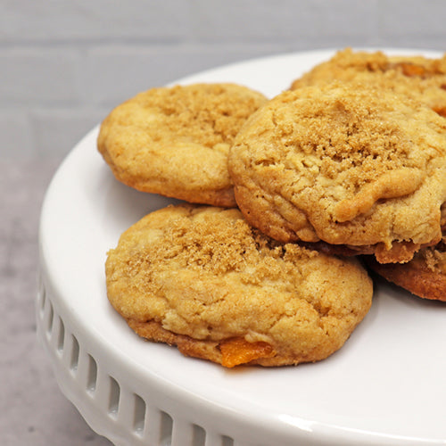 Perfectly Peach Cobbler Cookies