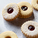 Lemon Linzer Cookies with Raspberry Jam