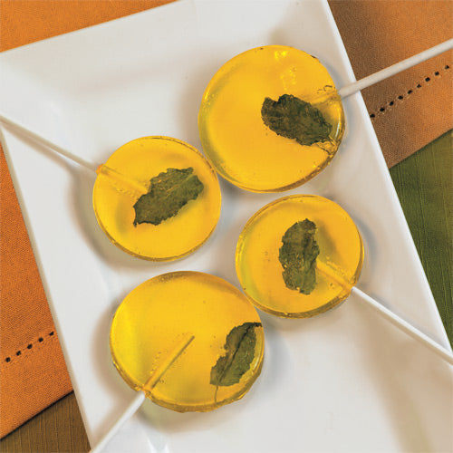 Pineapple Mojito Lollipops