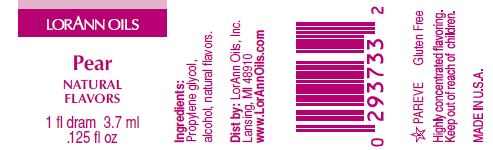 PEAR FLAVOR, NATURAL