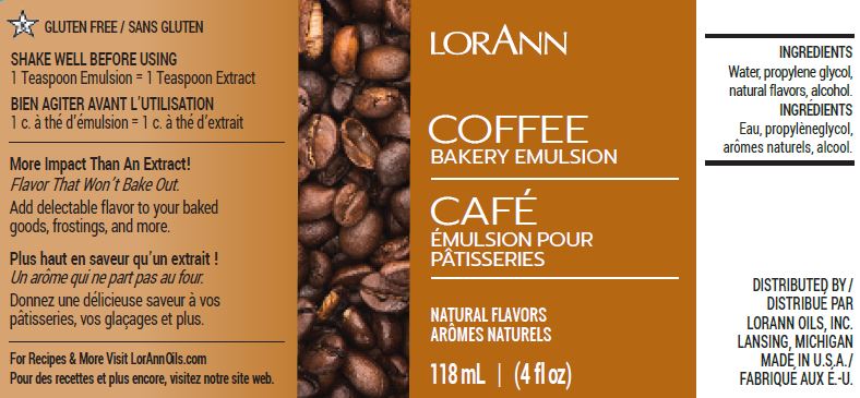 COFFEE BAKERY EMULSION, NATURAL
