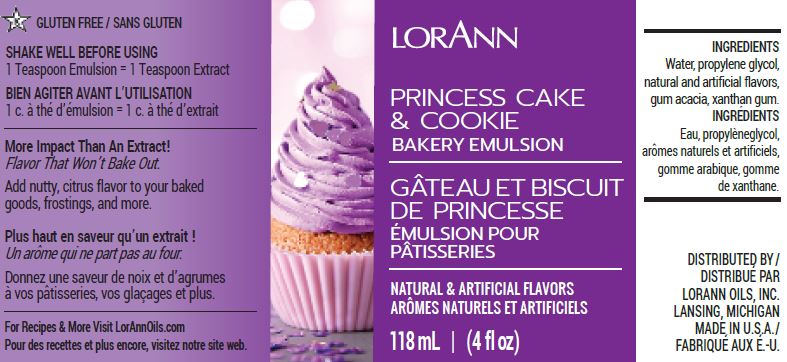 PRINCESS CAKE & COOKIE BAKERY EMULSION