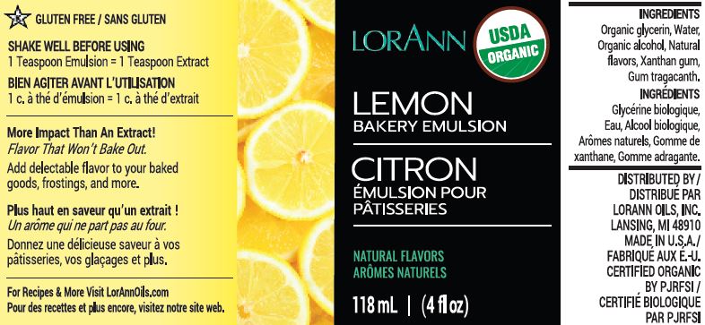 ORGANIC LEMON BAKERY EMULSION