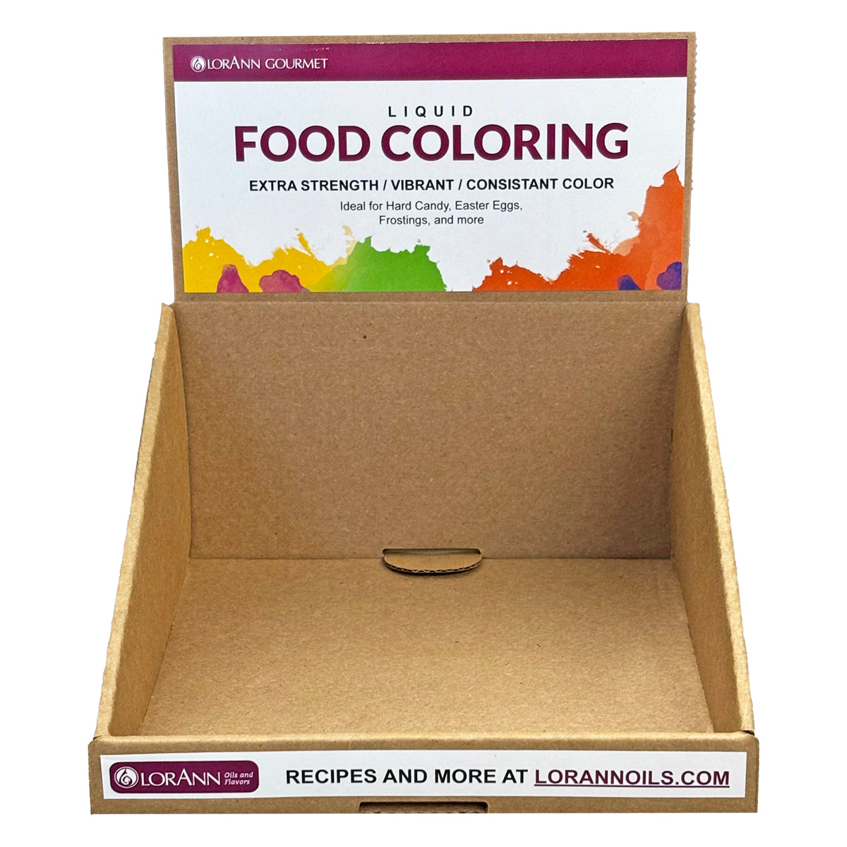 LIQUID FOOD COLOR DISPLAY - EMPTY