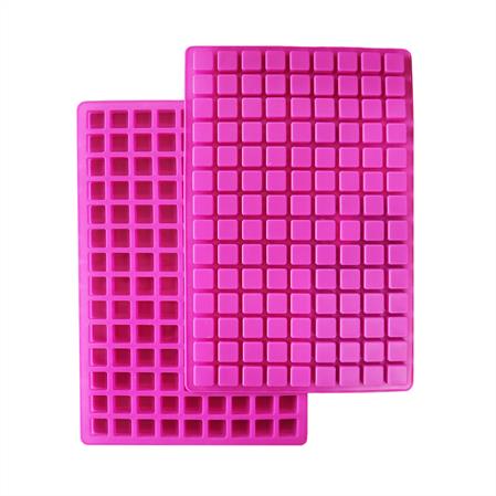 SILICONE CANDY MOLD - 126 CAVITY, SQUARE CUBE