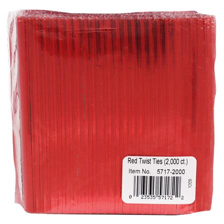 RED TWIST TIES