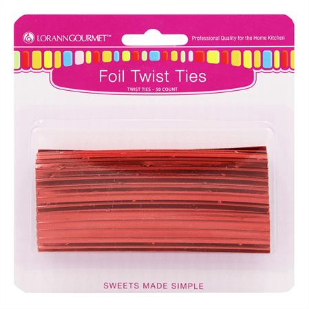 RED TWIST TIES