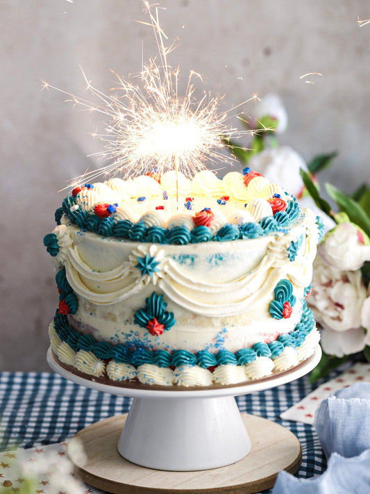 Light Up the Holiday Weekend with a Firecracker Layer Cake