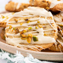 White Chocolate Pistachio Shortbread Cookies
