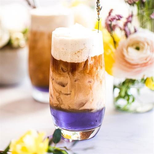 Lavender London Fog with Vanilla Bean Sweet Cream Recipe