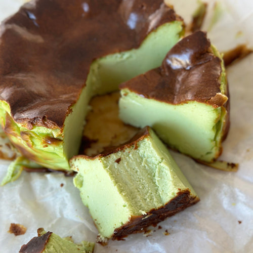 Pistachio Basque Cheesecake