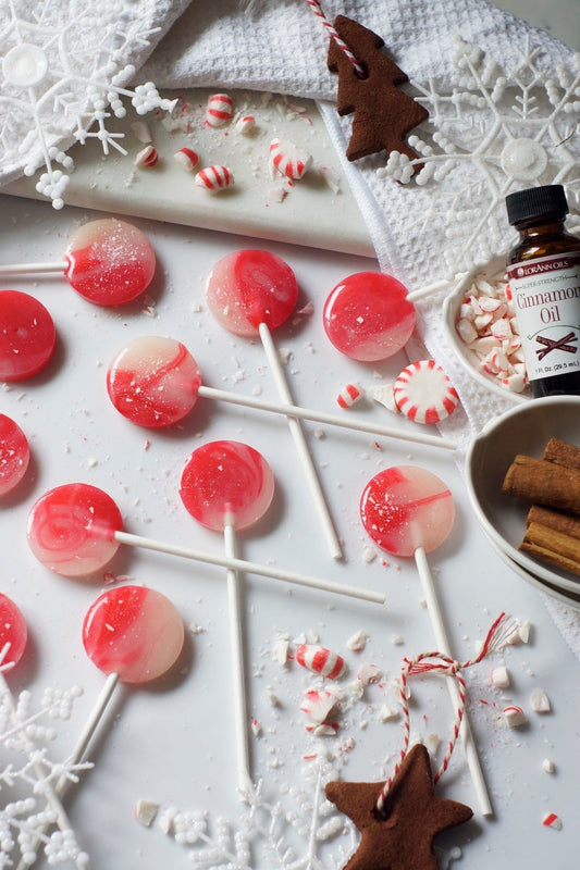 Cinnamon Mint Lollipops