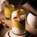 Pistachio Iced Espresso with Homemade Pistachio Cream