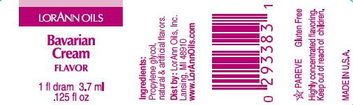 BAVARIAN CREAM, VANILLA, FLAVOR