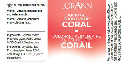 CORAL LIQUID GEL COLOR