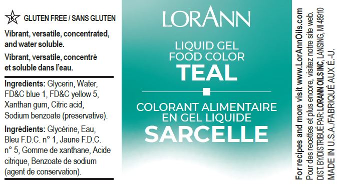 TEAL LIQUID GEL COLOR