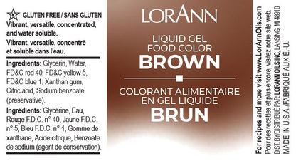 BROWN LIQUID GEL COLOR