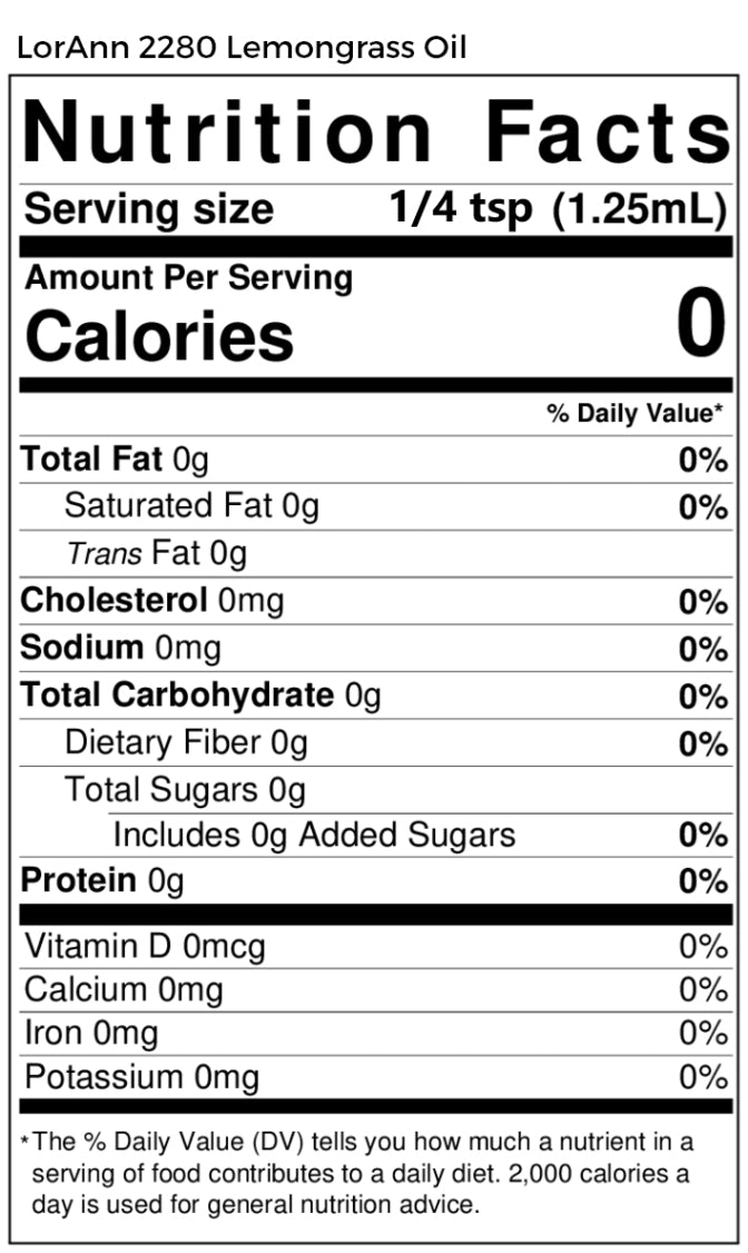 LEMONGRASS OIL, NATURAL