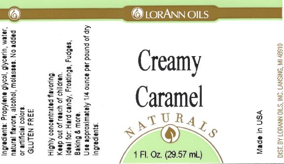 CREAMY CARAMEL FLAVOR, NATURAL