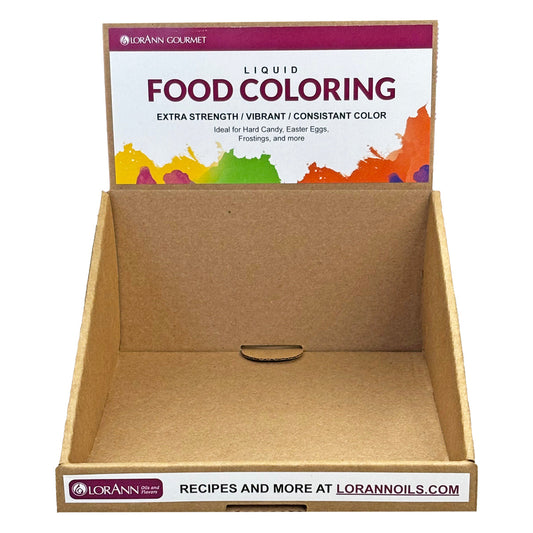 LIQUID FOOD COLOR DISPLAY - EMPTY