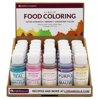LIQUID FOOD COLOR DISPLAY, SPECIALTY COLORS