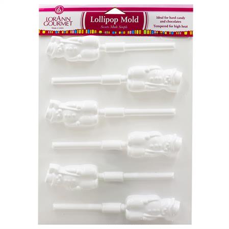 SNOWMAN LOLLIPOP SHEET MOLD