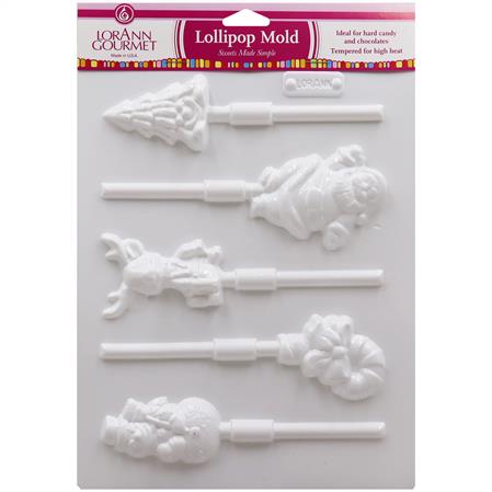 CHRISTMAS ASSORTMENT LOLLIPOP SHEET MOLD