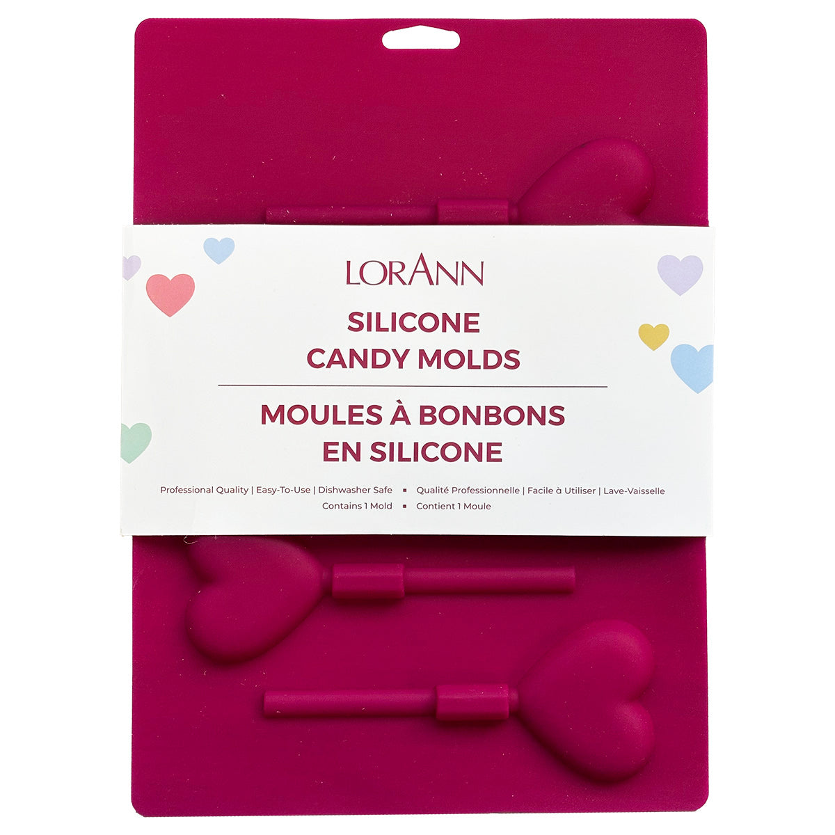 SILICONE HEARTS LOLLIPOP MOLD