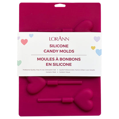 SILICONE HEARTS LOLLIPOP MOLD
