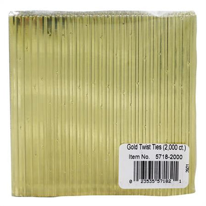 GOLD TWIST TIES
