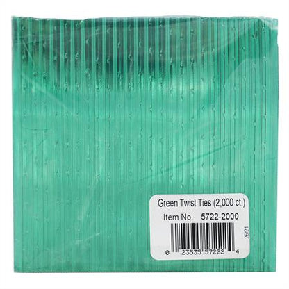 GREEN TWIST TIES