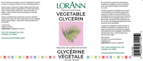 VEGETABLE GLYCERINE, NATURAL