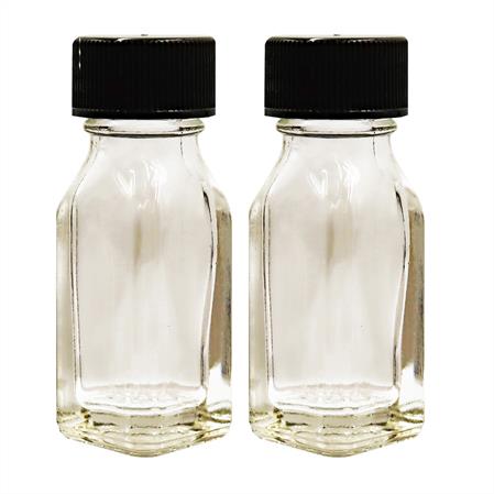 DRAM BOTTLES WITH CAP, 0.125 oz