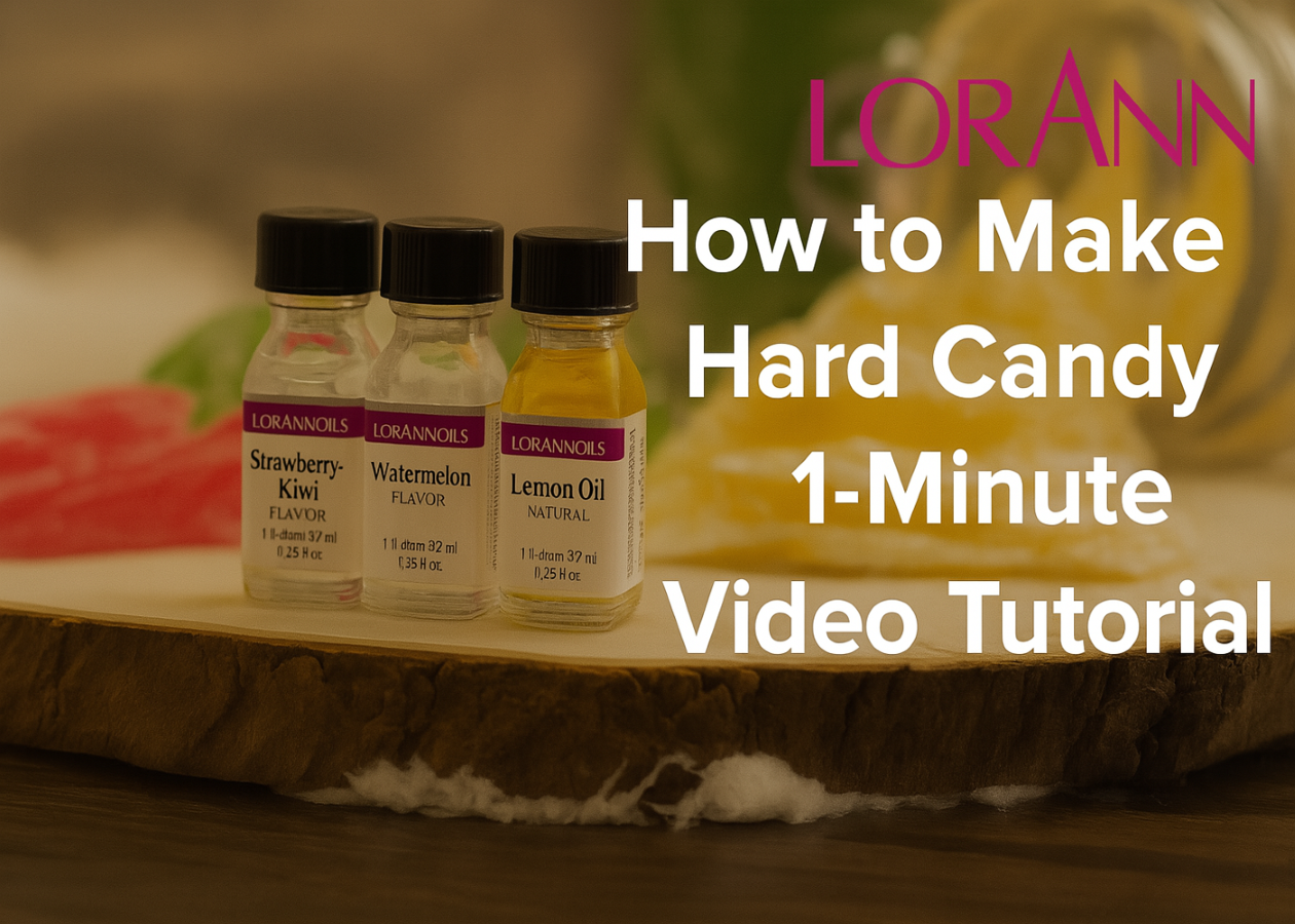 Load video: Video tutorial showing how to make hard candy at home using LorAnn Oils flavoring and tools – 1-minute overview